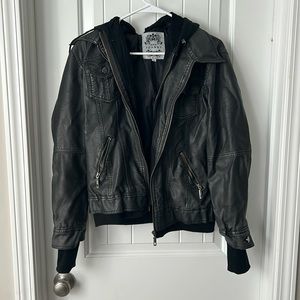 women’s faux leather jacket